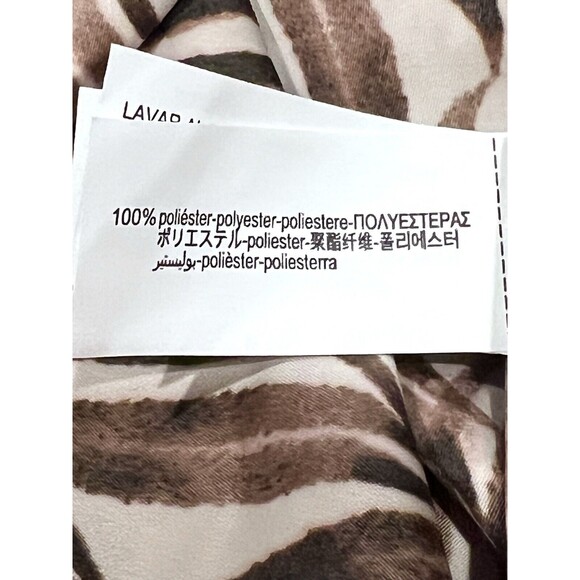 ZARA WOMEN SS24 MEDIUM FOIL ANIMAL PRINT MIDI HALTER GOLD DRESS 1165/164/035 - Picture 16 of 17